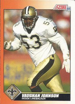 Vaughan Johnson New Orleans Saints 1991 Score NFL #382